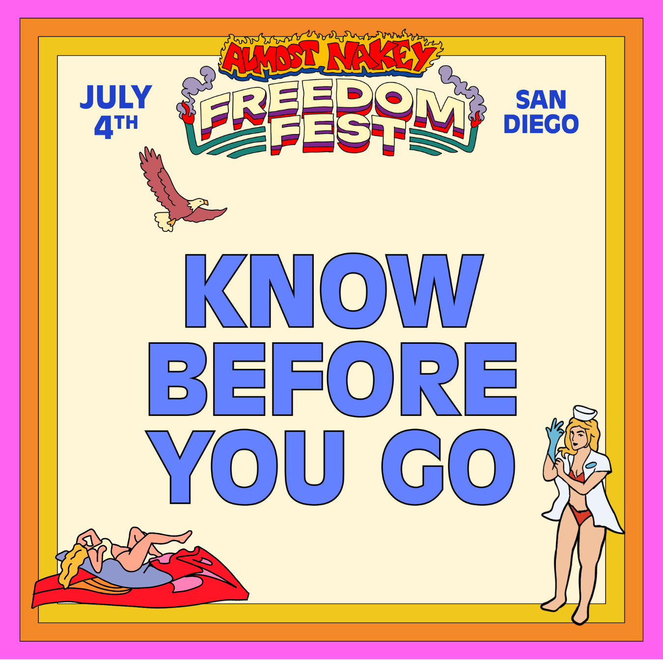 Almost Nakey - San Diego's premier boutique festival company - La Jolla, CA