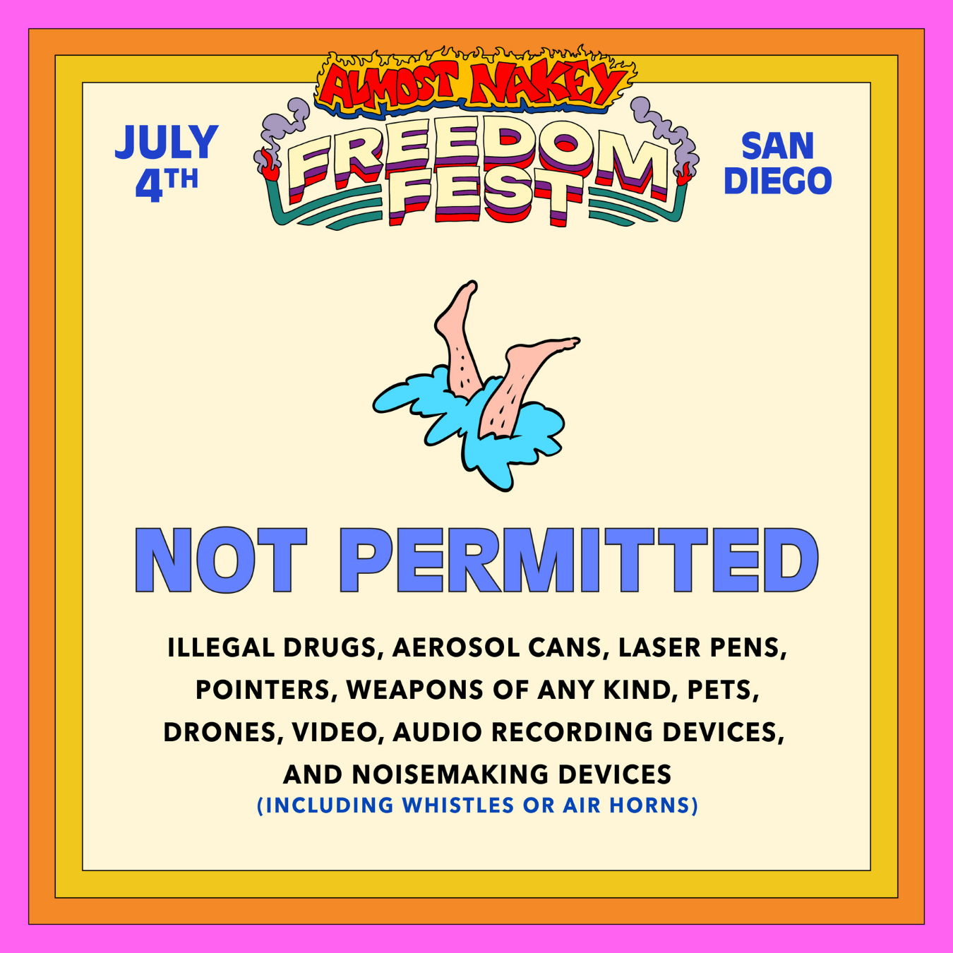 Almost Nakey - San Diego's premier boutique festival company - La Jolla, CA