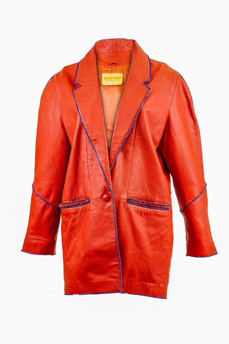 The “Patrona Americana” Red Leather Jacket